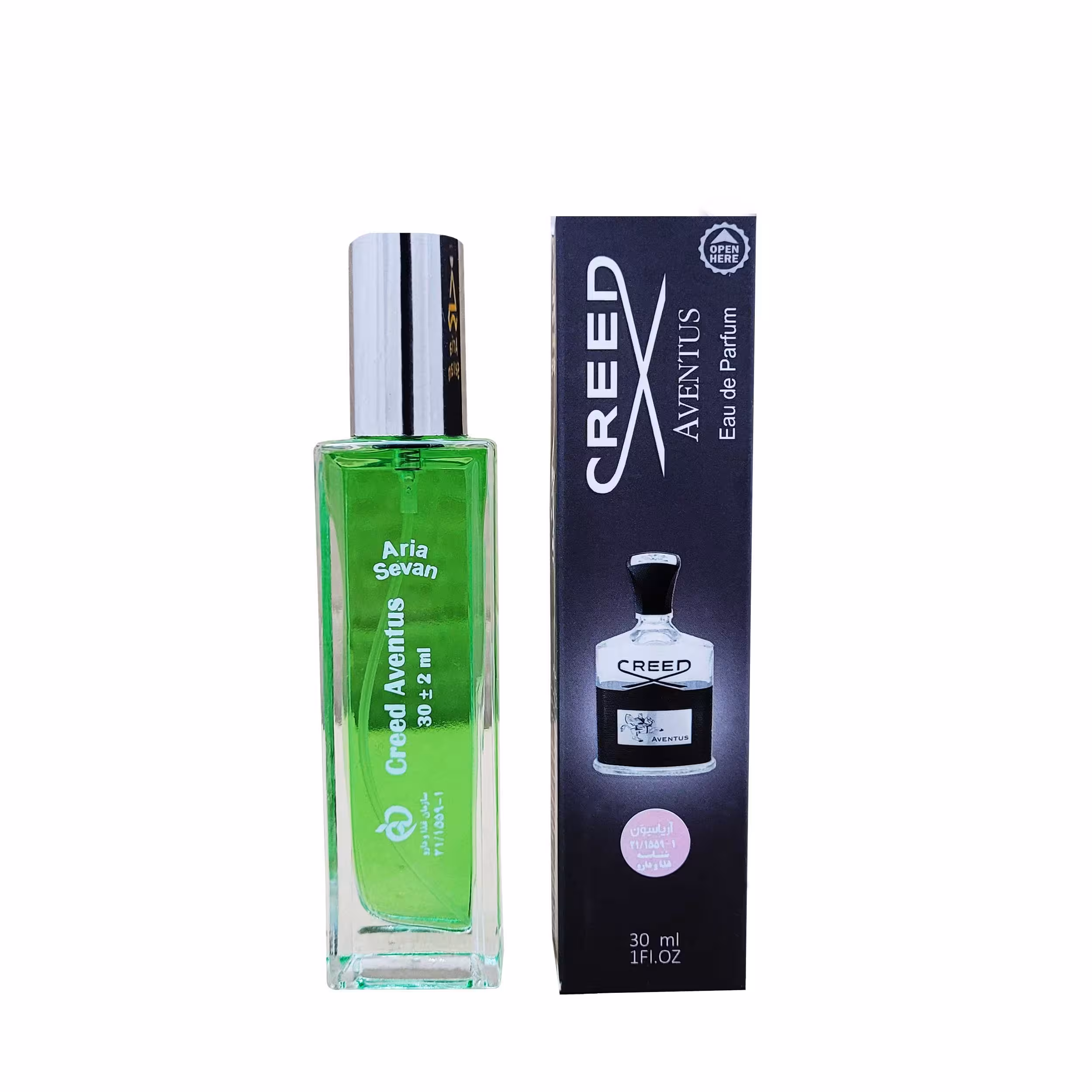 عطر جیبی مردانه آریاسون مدل Aventus Creed حجم 30 میلی لیتر