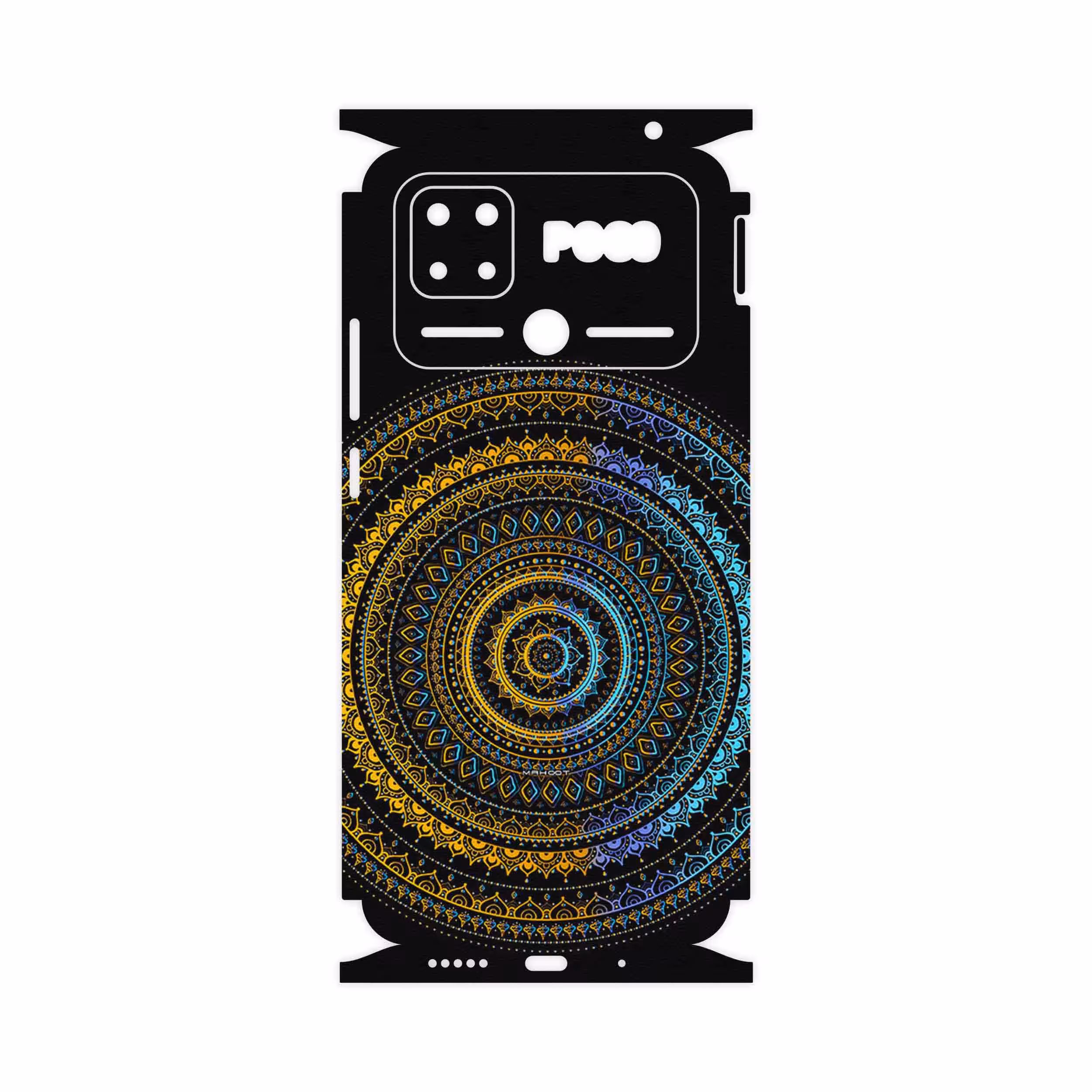 برچسب پوششی ماهوت مدل Mandala Design 2-FullSkin مناسب برای گوشی موبایل شیائومی Poco C40