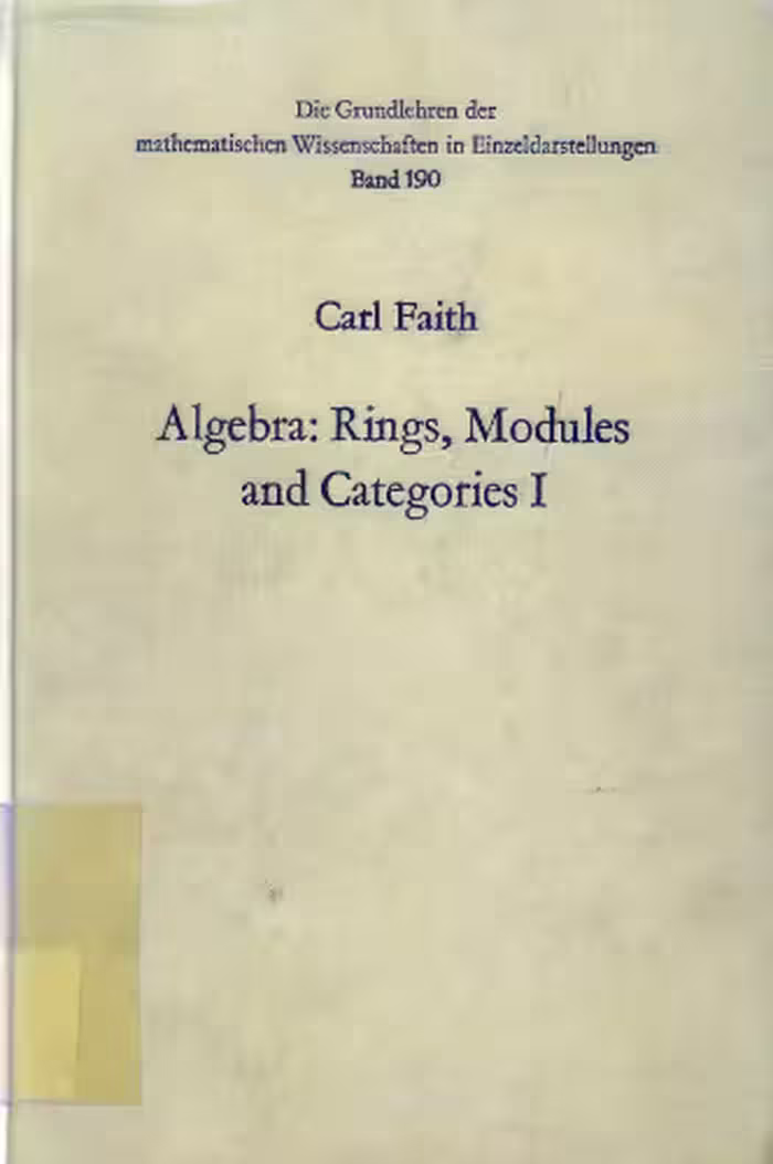 خرید و دانلود نسخه کامل کتاب Algebra. Rings, modules and categories