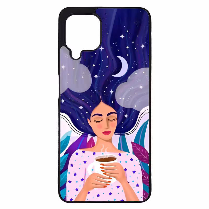 کاور طرح نقاشی دختر کد G-095 مناسب برای گوشی موبایل سامسونگ Galaxy A22 4G | دیجی قاب دونی