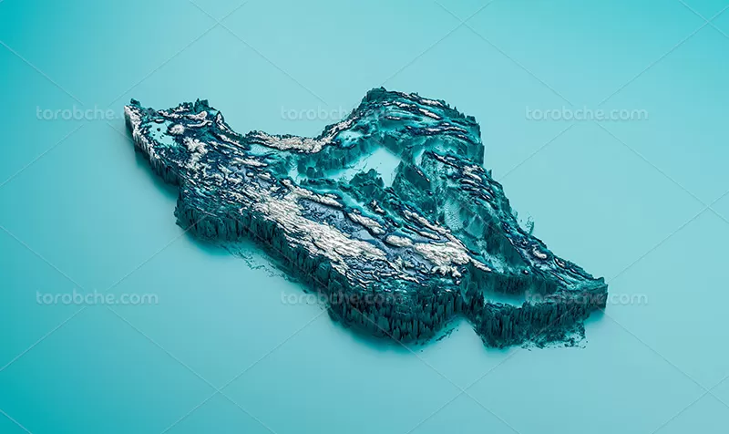 عکس نقشه ایران با کیفیت | گرافیک با طعم تربچه