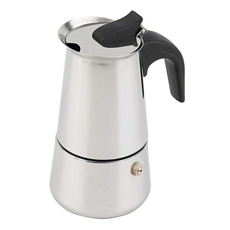 قهوه جوش آینوکس(INOX) مدل موکااستیل 2کاپ