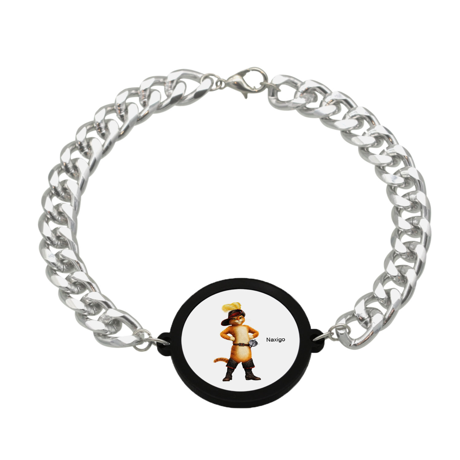 دستبند ناکسیگو مدل گربه چکمه پوش کد BZ7739