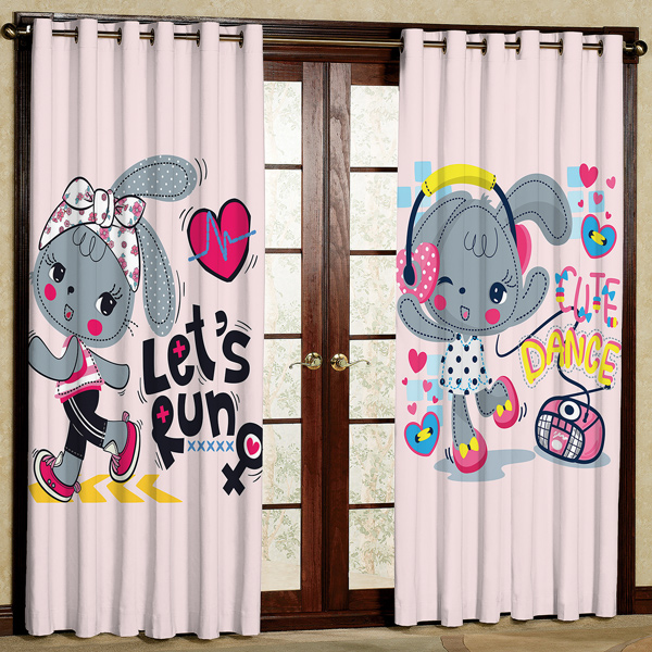 پرده مخمل پانچی کد 5994 سایز 280x140 سانتی متر