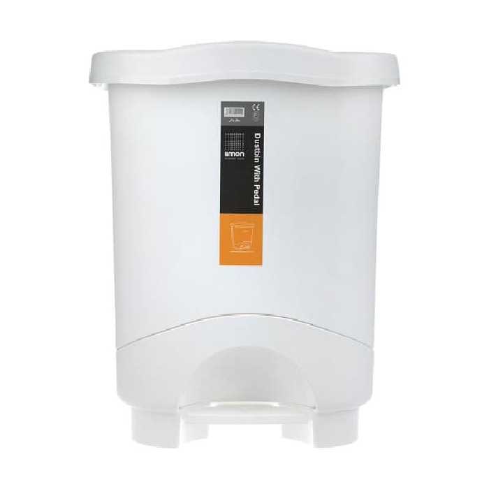 سطل پدالي 4گوش 35 ليتر ليمون