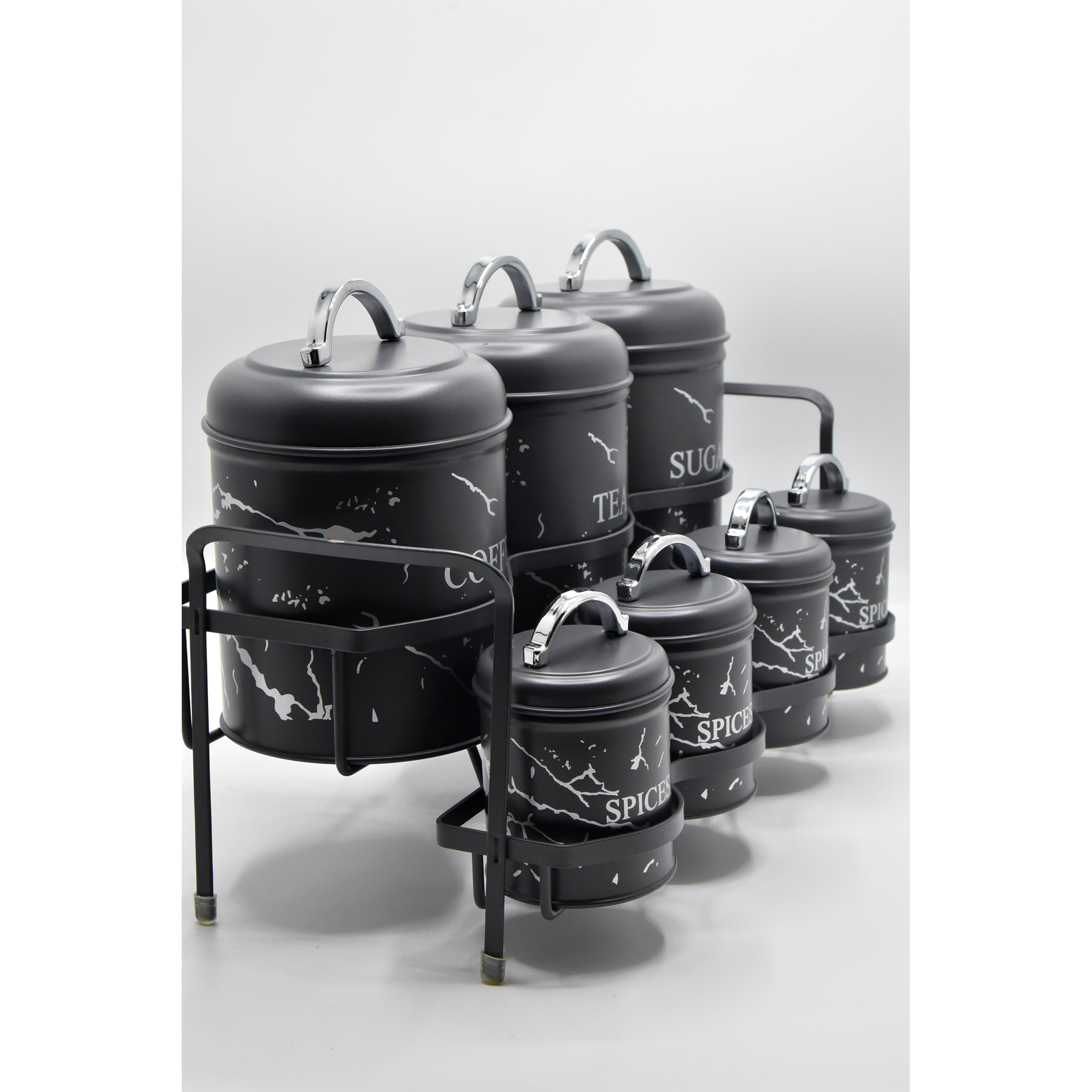  ست جا ادویه 8 پارچه بی.وی.کی مدل ماربل کد 815585_S