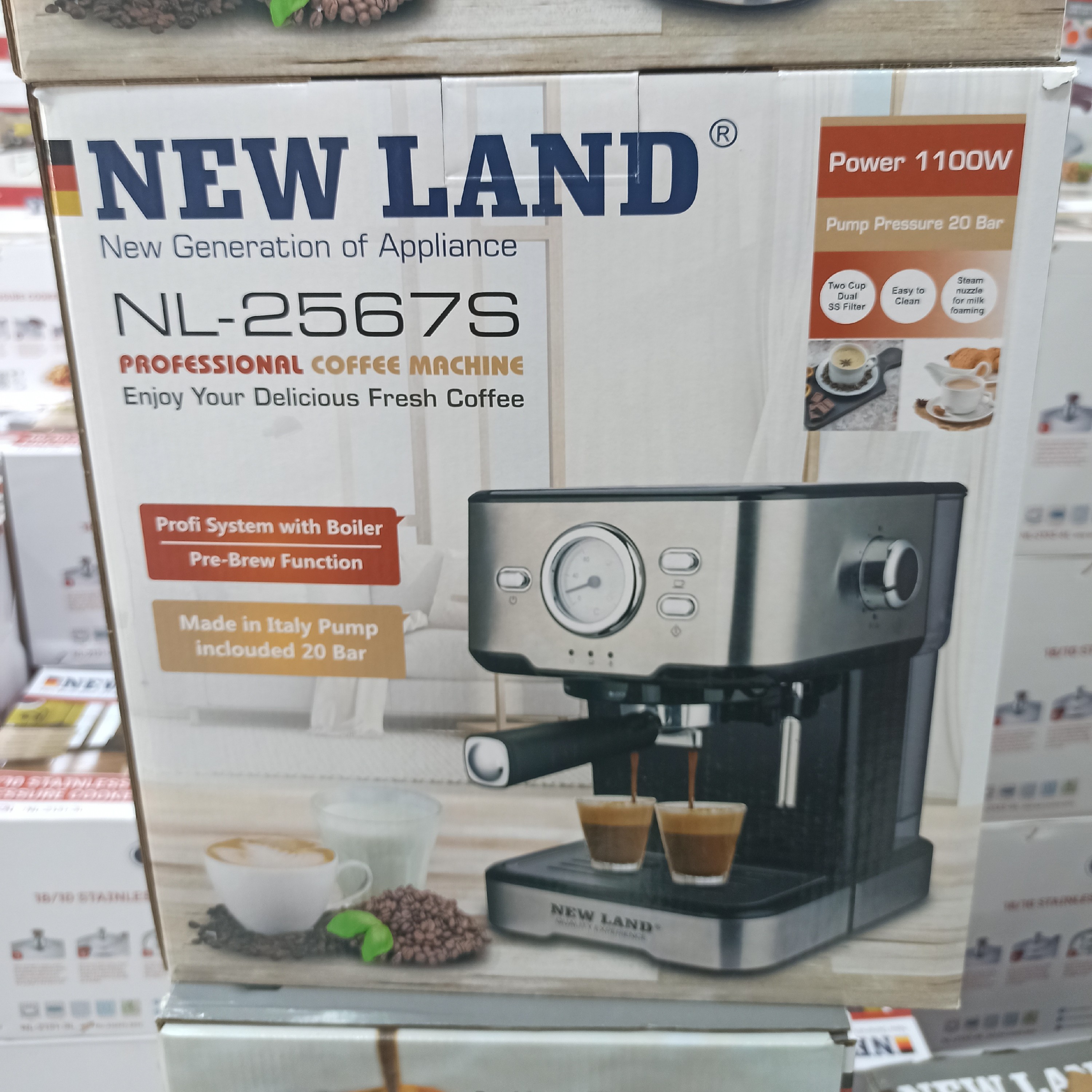 اسپرسو ساز نیولند  مدل NL-2567S