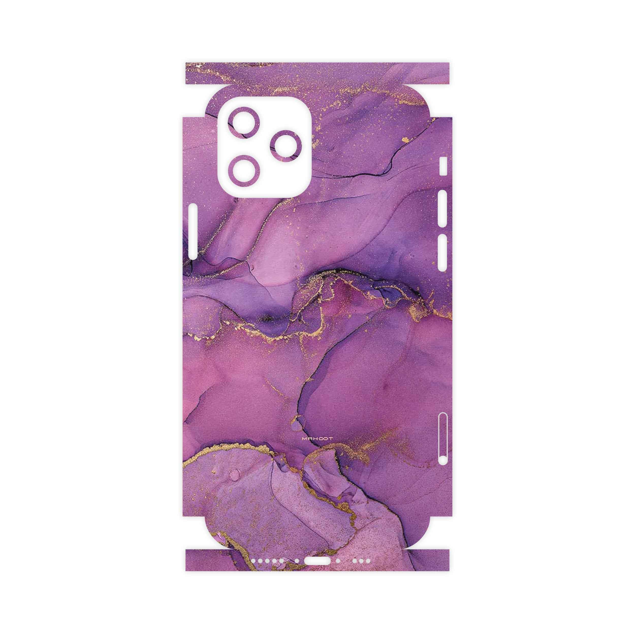 برچسب پوششی ماهوت مدل Purple Marble-FullSkin مناسب برای گوشی موبایل اپل iPhone 12 Pro