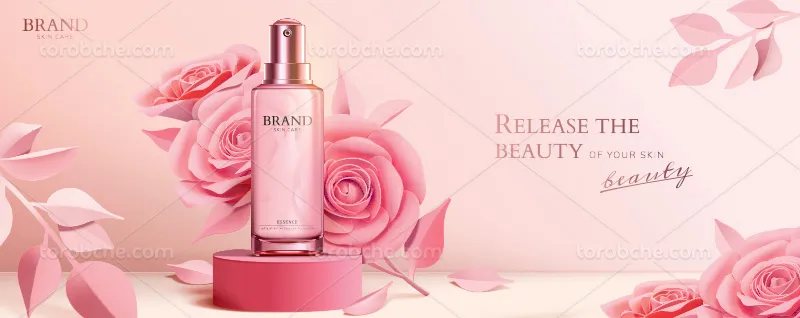 وکتور محصول مراقبت از پوست برای طراحی بهداشتی | گرافیک با طعم تربچه