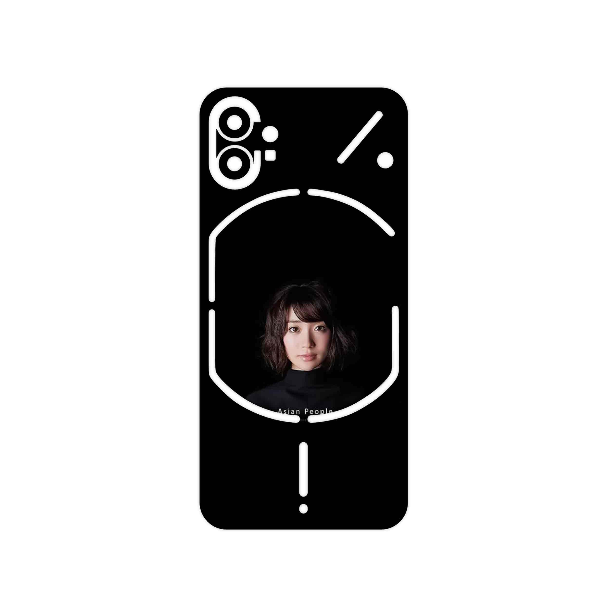 برچسب پوششی ماهوت مدل Portrait of an Asian Woman مناسب برای گوشی موبایل ناتینگ Phone 1