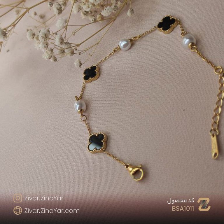 دستبند ونکلیف مشکی استیل کد BSA1011 - بدلیجات  