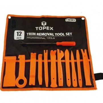 ست 12 عددی خارکش پلاستیکی رودری، داشبورد و پنل درآر خودرو تاپکس TOPEX مدل T-901M12