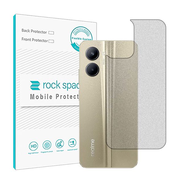 گلس محافظ پشت گوشی ریلمی C33 مدل نانو هیدروژل مات برند راک اسپیس کد S