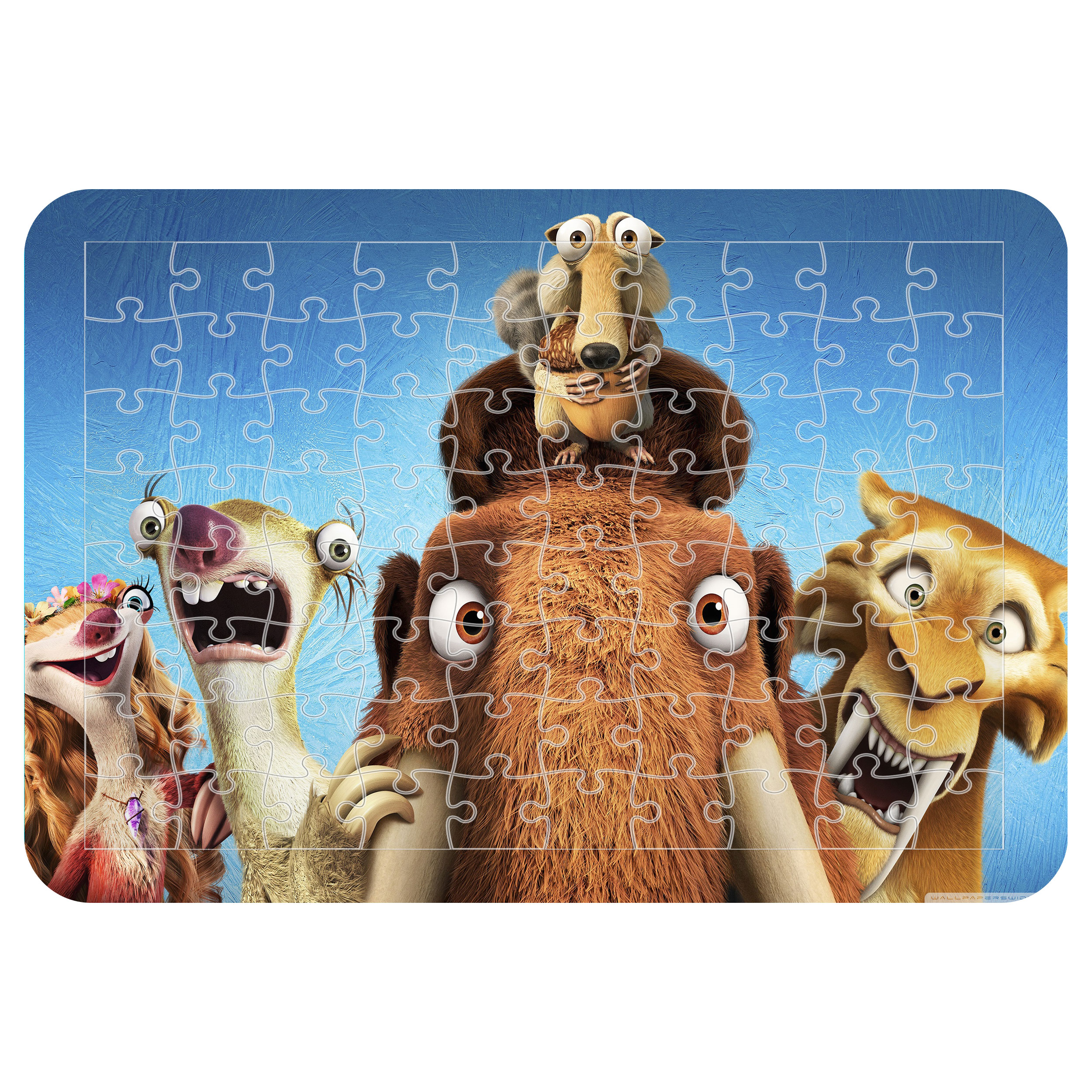 پازل 54 تکه اطلس آبی طرح کارتون عصر یخبندان  مدل P1711