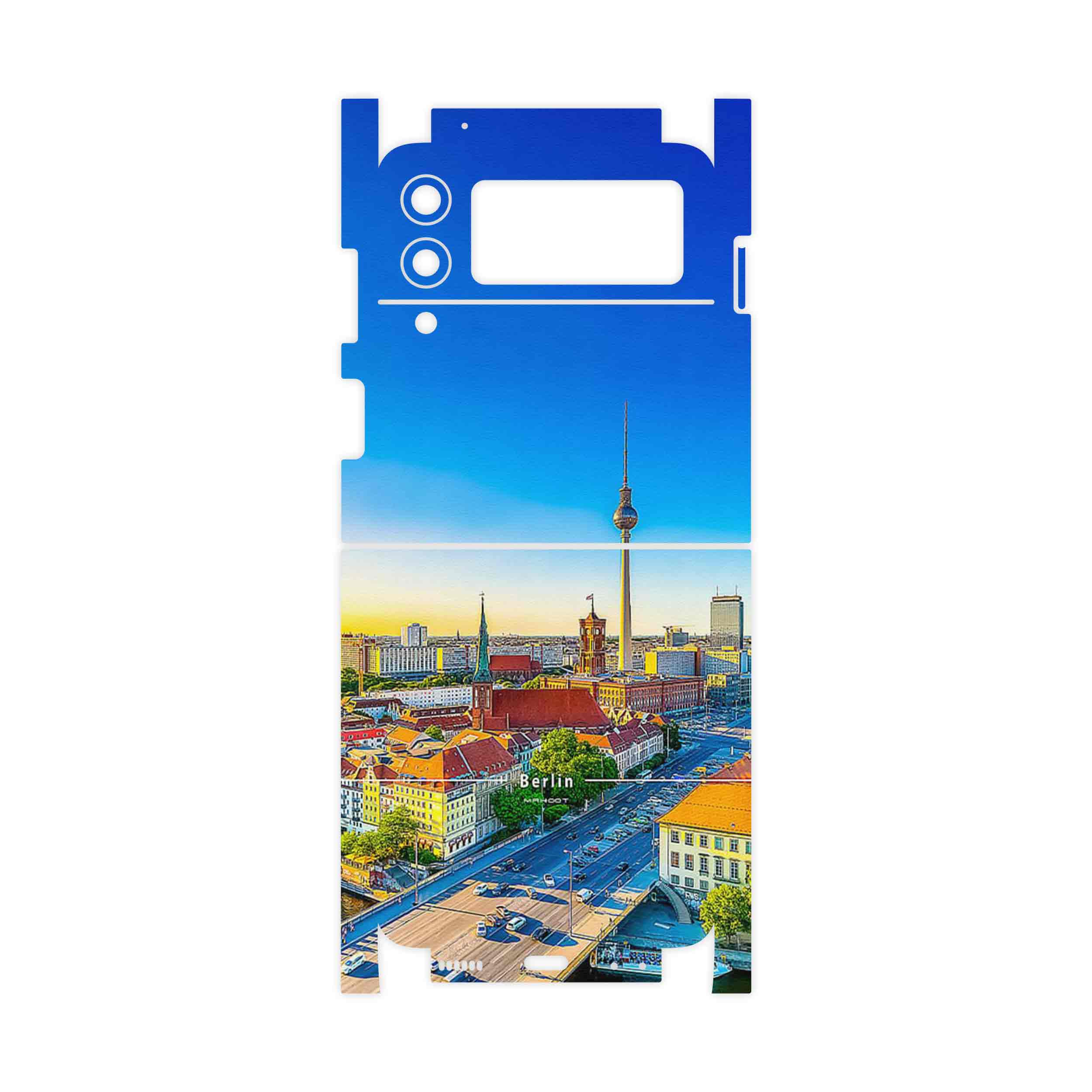 برچسب پوششی ماهوت مدل City of Berlin-FullSkin مناسب برای گوشی موبایل سامسونگ Galaxy Z Flip3 5G