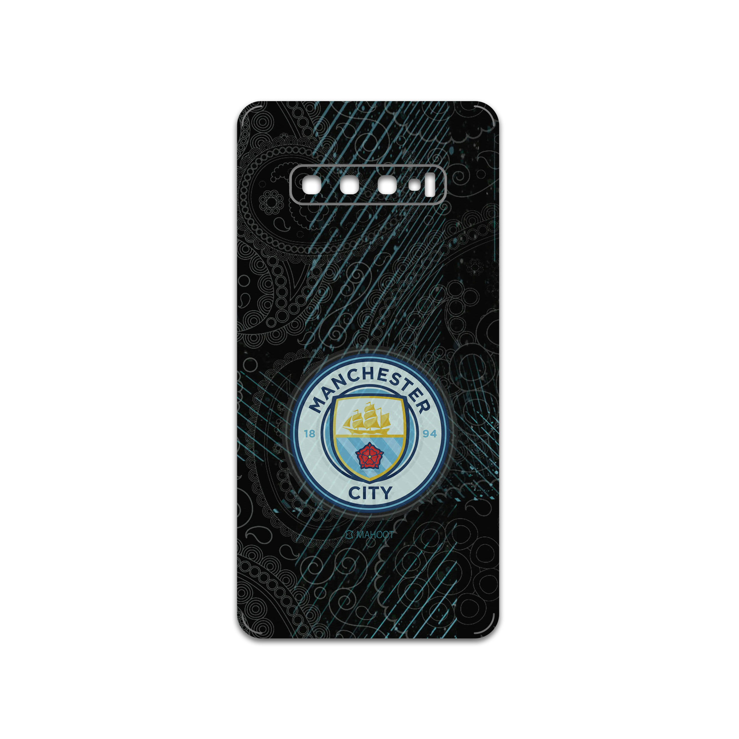 برچسب پوششی ماهوت مدل Manchester-City مناسب برای گوشی موبایل سامسونگ Galaxy S10 Plus