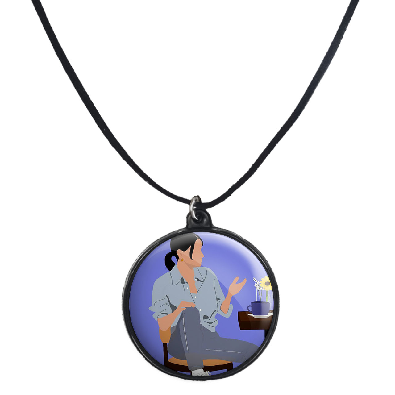 گردنبند پرمانه طرح فرندز کد pmb.18888 مدل دو طرفه