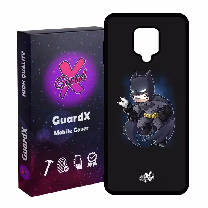 کاور گارد ایکس طرح Batman مدل Glass10049 مناسب برای گوشی موبایل شیائومی Redmi Note 9S / Note 9 Pro / Note 9 Pro Max