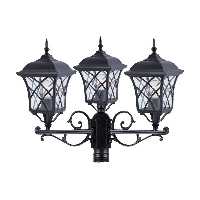 چراغ حیاطی سرلوله سه شاخه شفق مدل پاسارگاد کد 8443