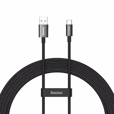 کابل تبدیل USB به USB-C باسئوس مدل SUPERVOOC 65W طول 2 متر