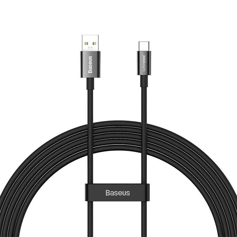 کابل تبدیل USB به USB-C باسئوس مدل SUPERVOOC 65W طول 2 متر