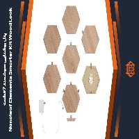 پنل روشنایی هوشمند 7 قطعه Nanoleaf Elements Smarter Kit Wood Look