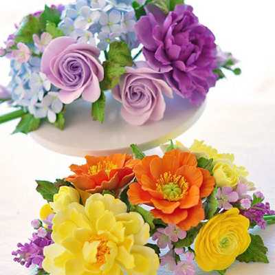 قالب فوندانت به گز مدل برگ گل کوکب مجموعه 4 عددی