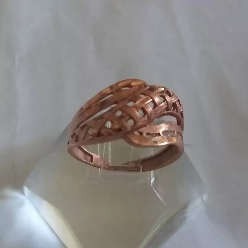 انگشتر مسی طرح طلا 15