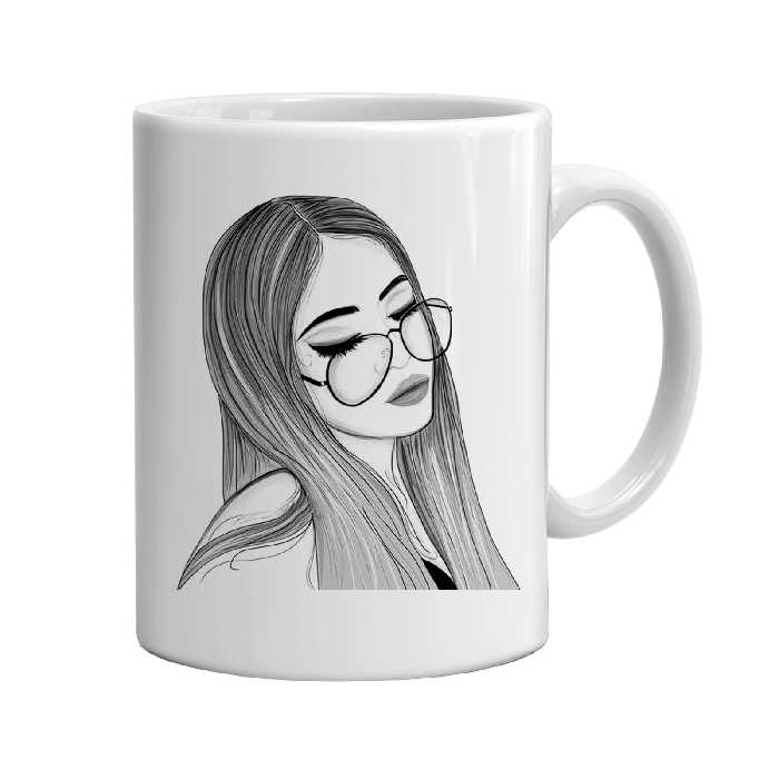 ماگ طرح دخترونه کد 008