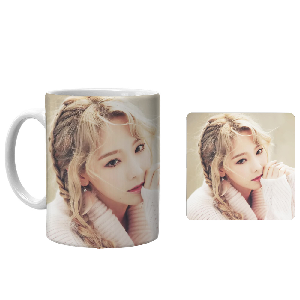 ماگ طرح گروه girls generation کد xq6 به همراه زیرلیوانی 