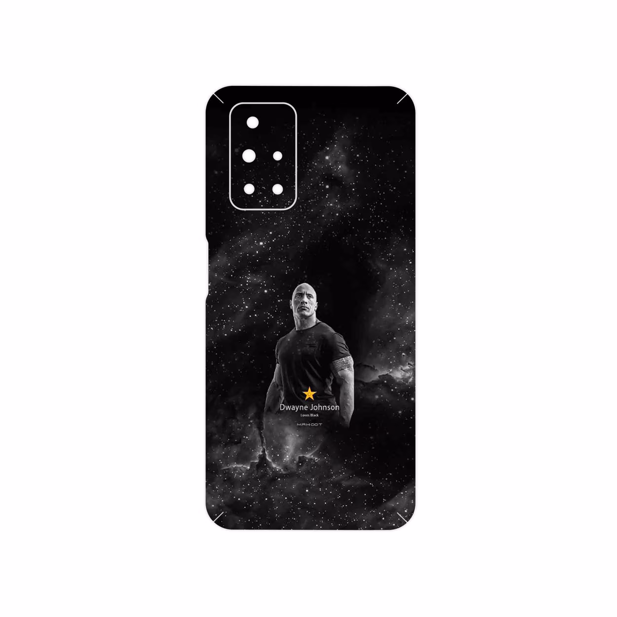 برچسب پوششی ماهوت مدل Dwayne Johnson مناسب برای گوشی موبایل شیائومی Redmi 10 Prime