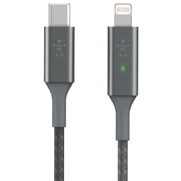 کابل Type-C به Lightning بلکین مدل CAA006bt01.8MBK به طول 1.8 متر