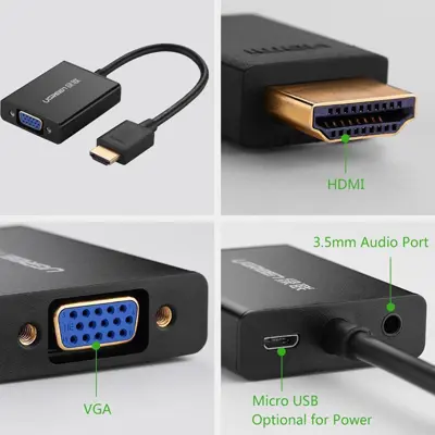 مبدل HDMI به VGA/AUX یوگرین مدل UG-40233