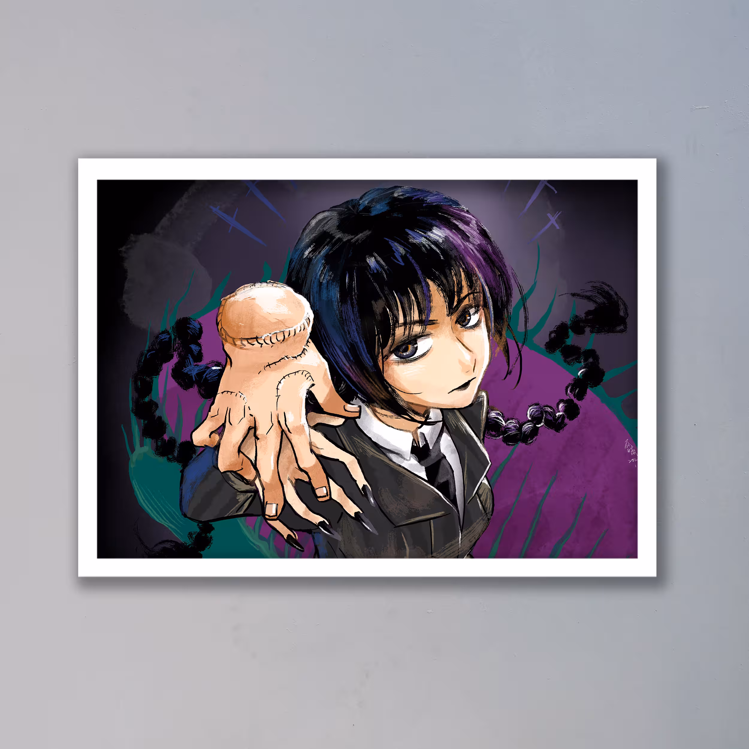 تابلو مدل ونزدی آدامز Wednesday Addams کد LAG10139