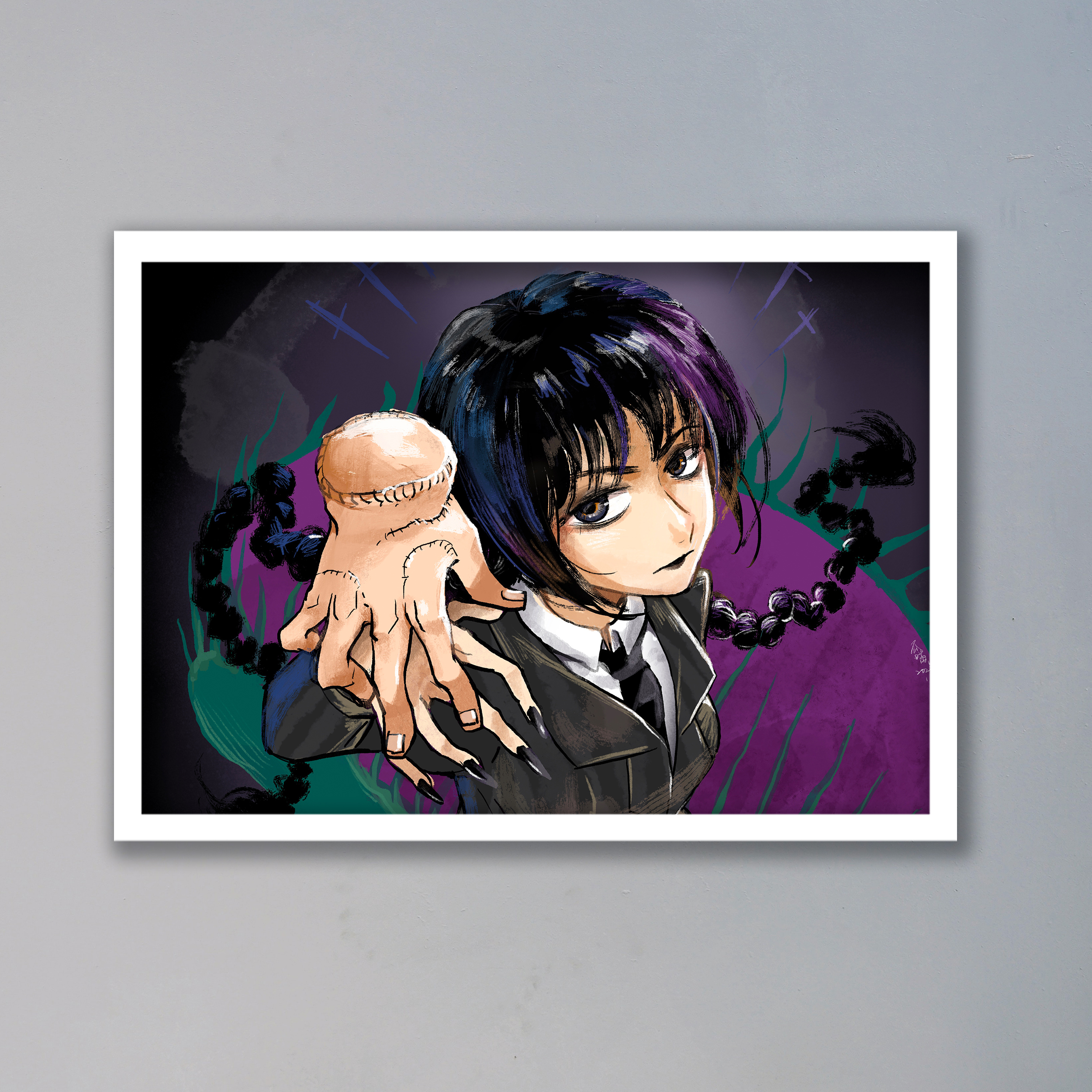 تابلو مدل ونزدی آدامز Wednesday Addams کد LAG10139