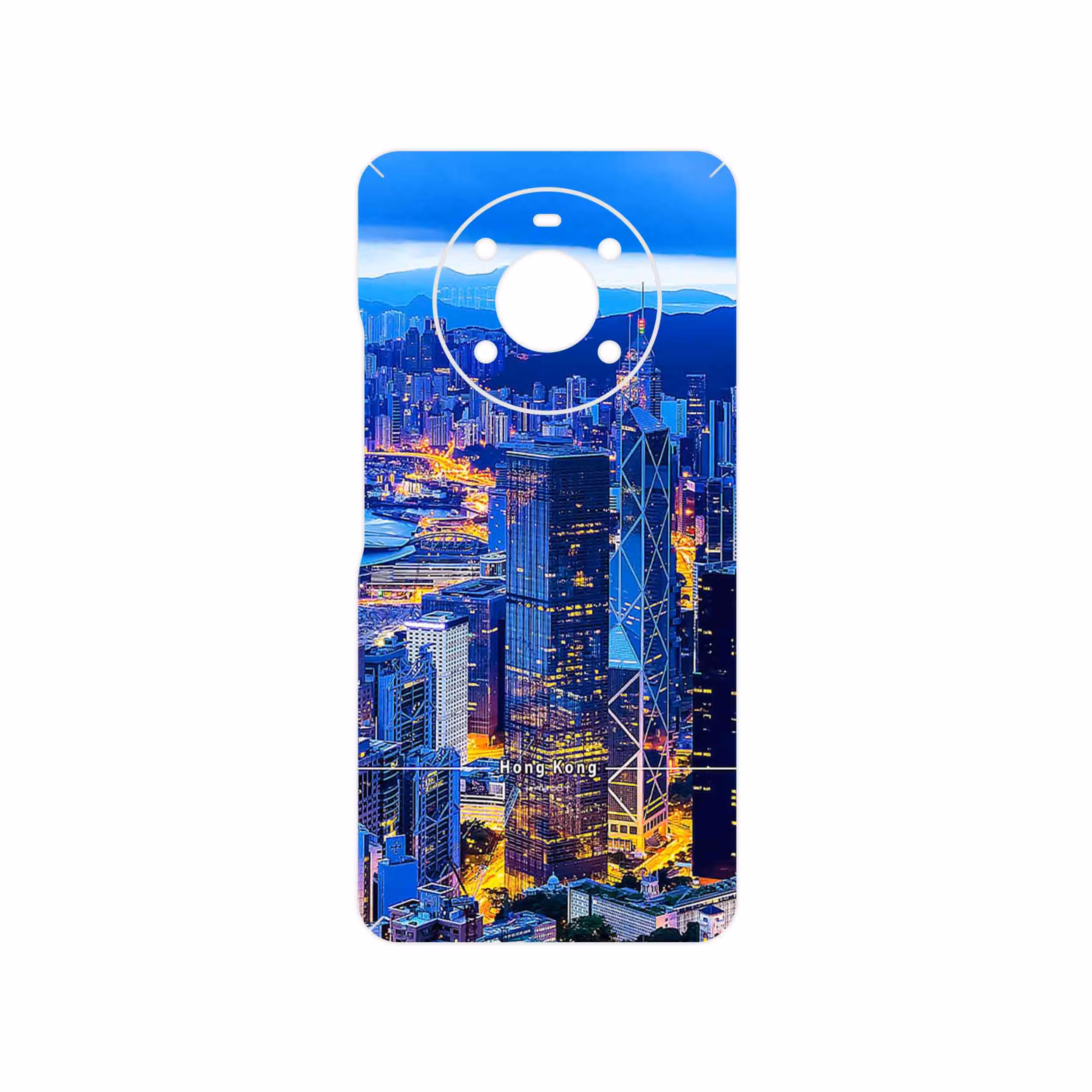 برچسب پوششی ماهوت مدل Hong Kong City مناسب برای گوشی موبایل آنر X9 4G