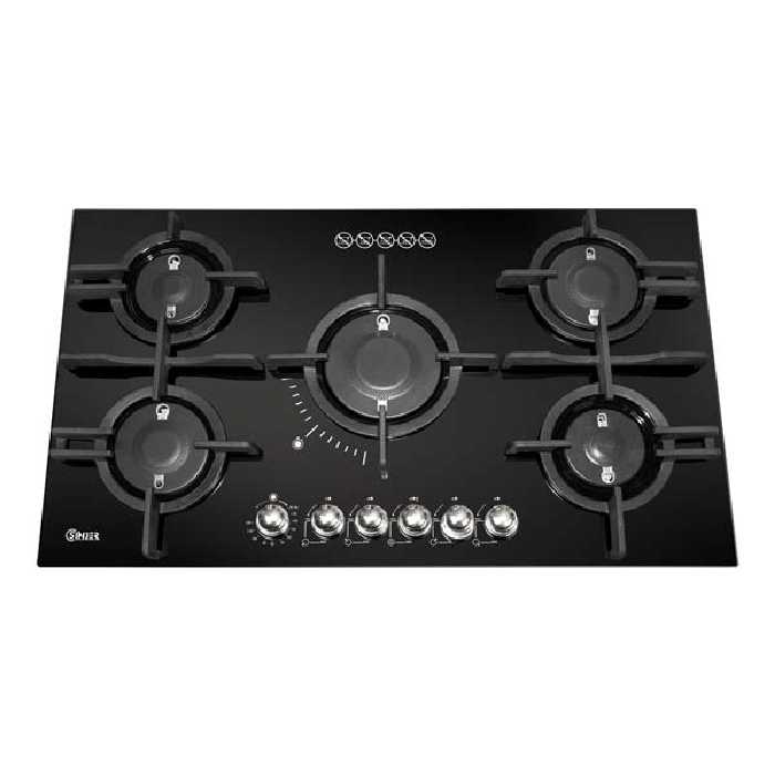 اجاق گاز صفحه ای سینجر پنج شعله مدل SDG-500