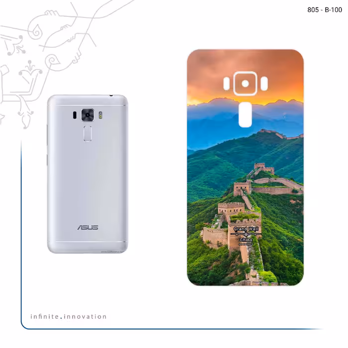 برچسب پوششی ماهوت مدل China Grand Wall مناسب برای گوشی موبایل ایسوس Zenfone 3 Laser ZC551KL