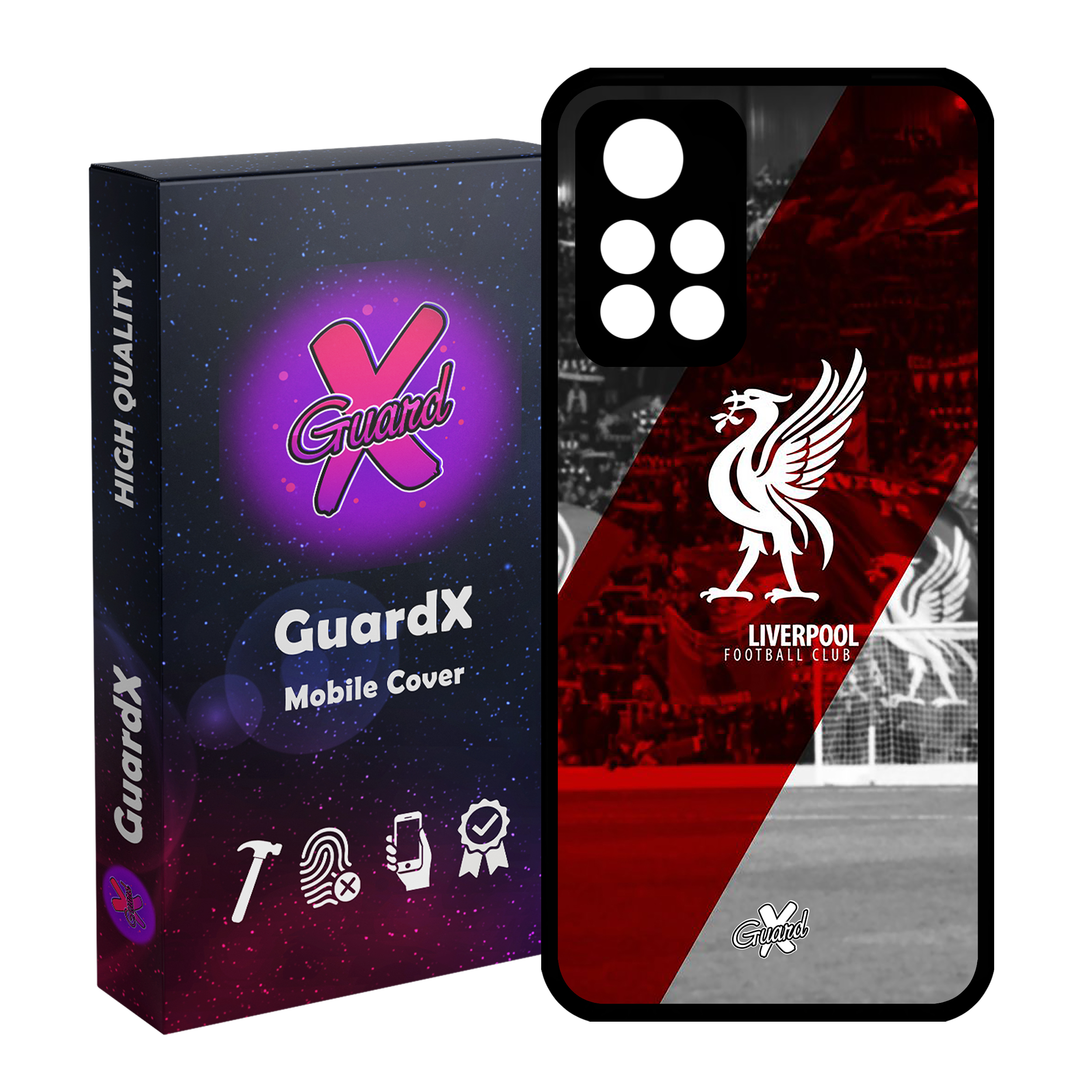 کاور گارد ایکس طرح Liverpool مدل Glass10045 مناسب برای گوشی موبایل شیائومی Poco M4 Pro 5G/Redmi Note 11T 5G/Redmi Note 11S 5G
