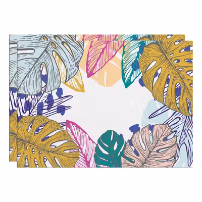 زیربشقابی مدل برگ های استوایی کد IDM 326 بسته دو عددی