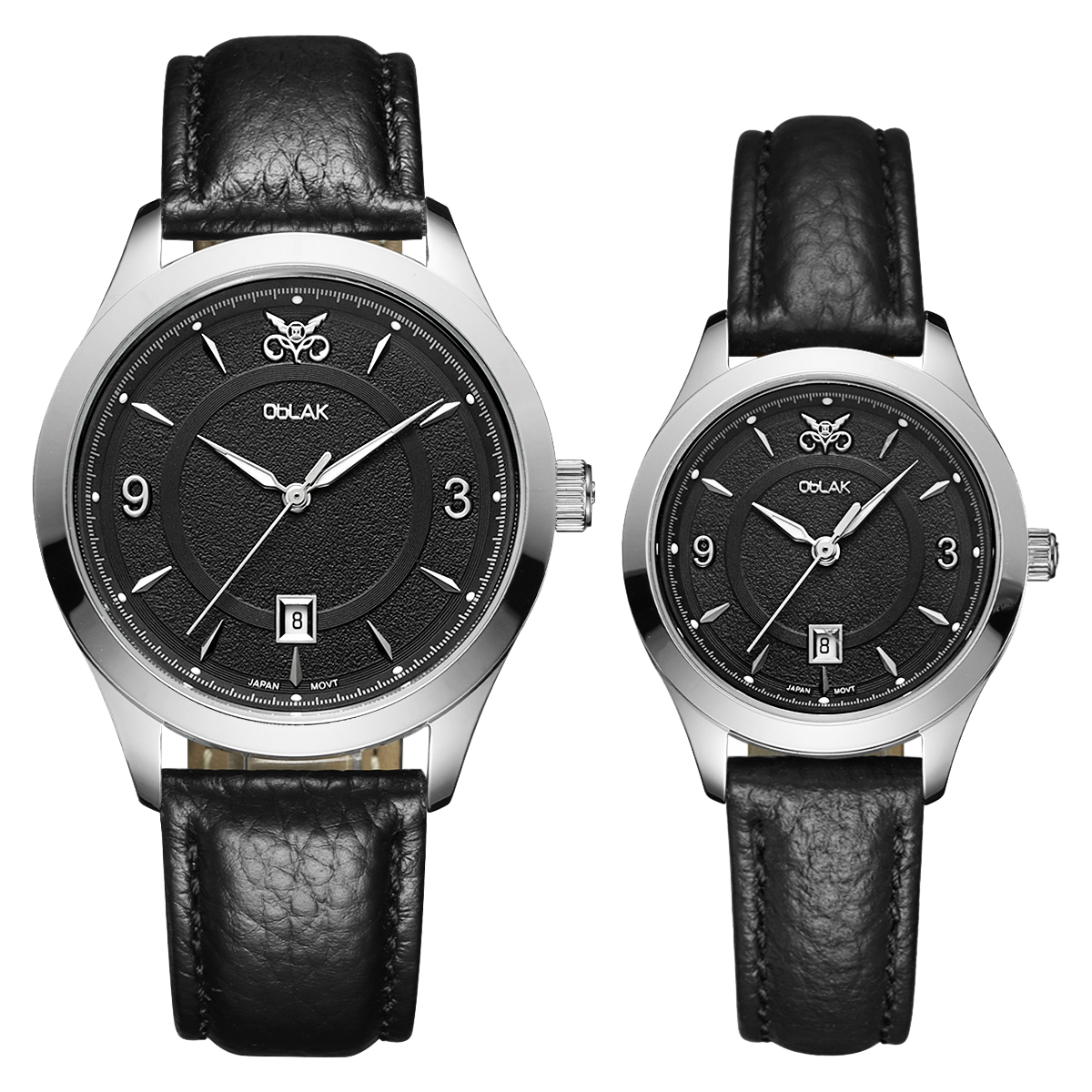 ست ساعت مچی عقربه ای زنانه و مردانه اوبلاک مدل 72699