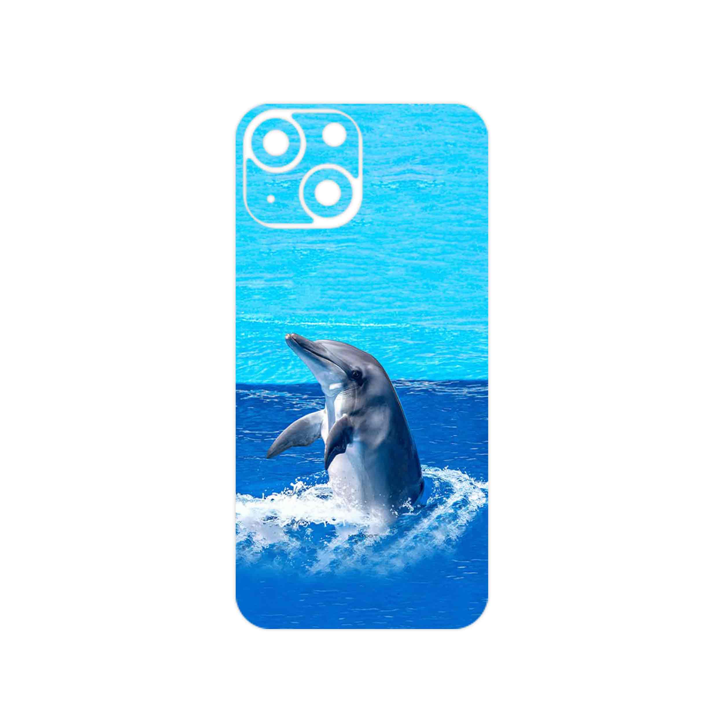برچسب پوششی ماهوت مدل Dolphin مناسب برای گوشی موبایل اپل iPhone 13 Mini