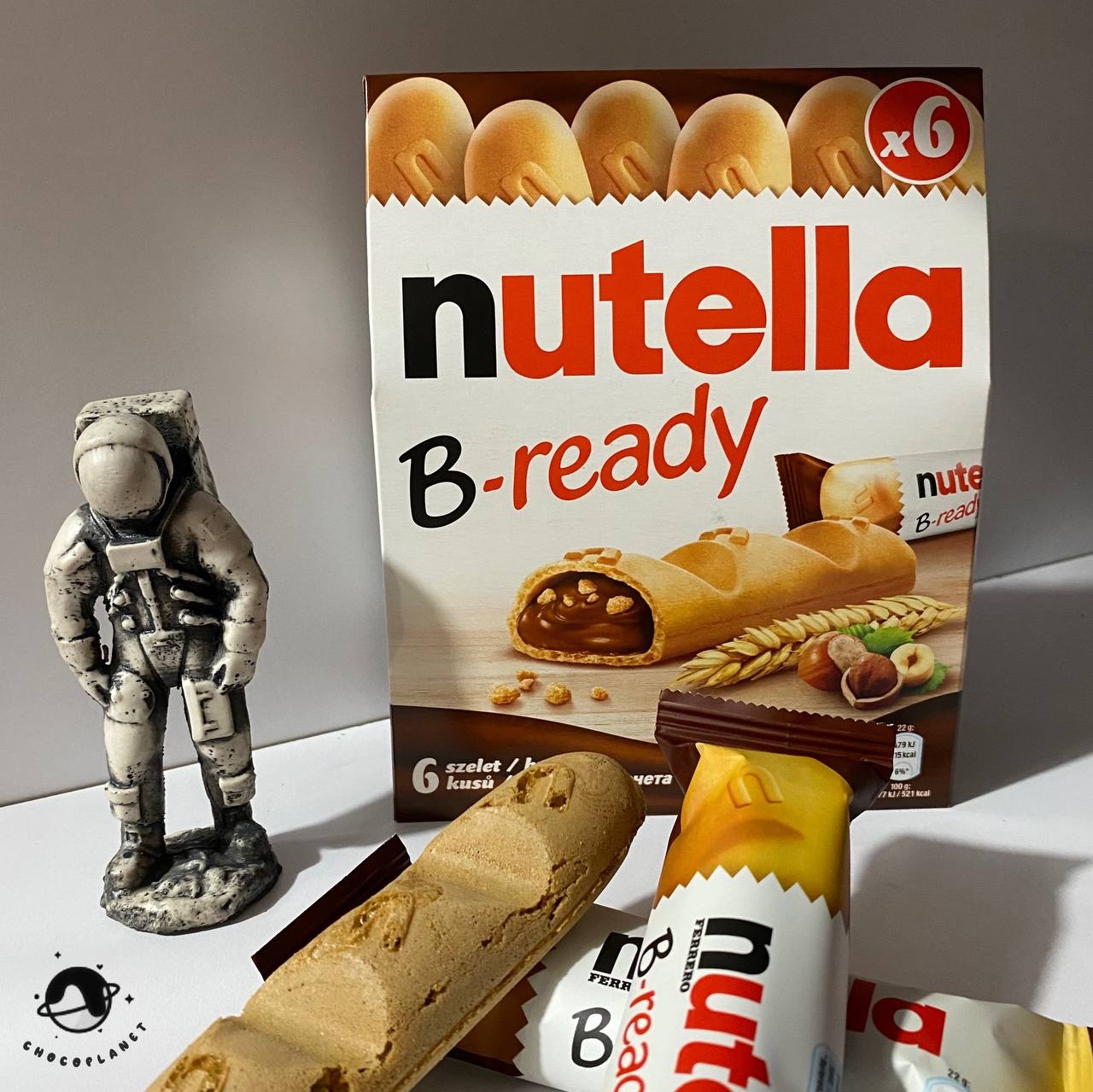 بیسکوییت بی ردی با مغز نوتلا  بسته 2 عددی  nutella B-ready