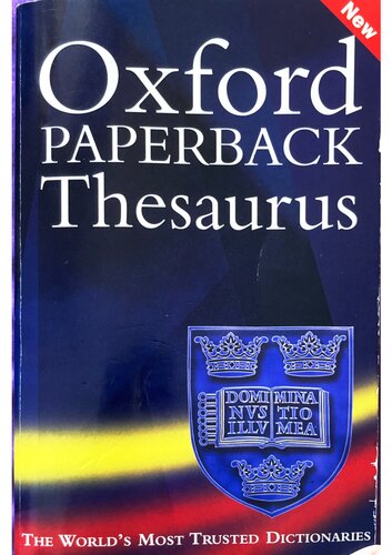خرید و دانلود نسخه کامل کتاب Oxford Paperback Thesaurus 1