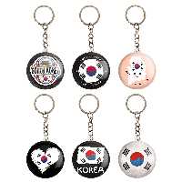 جاکلیدی خندالو مدل پرچم کره جنوبی کد 1214B مجموعه 6 عددی