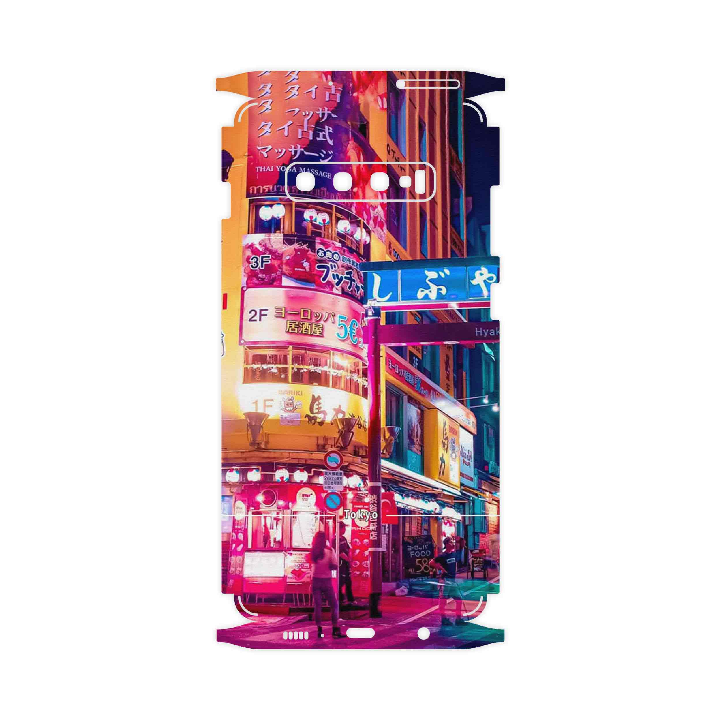 برچسب پوششی ماهوت مدل Tokyo City-FullSkin مناسب برای گوشی موبایل سامسونگ Galaxy S10 Plus