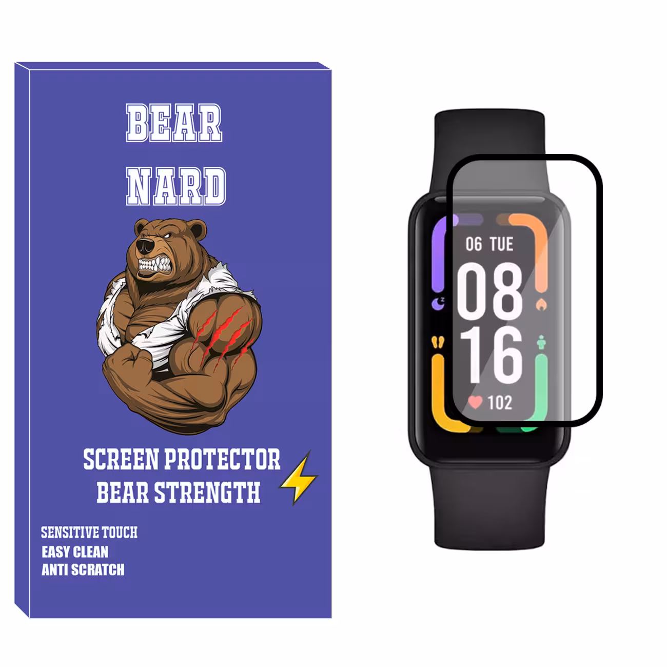 محافظ صفحه نمایش نانو برنارد مدل NBR مناسب برای ساعت هوشمند شیائومی Redmi Smart Band Pro