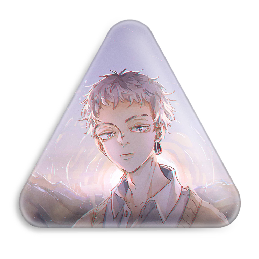 پیکسل خندالو طرح تاکاشی میتسویا انیمه توکیو ریونجرز مدل مثلثی کد 11144