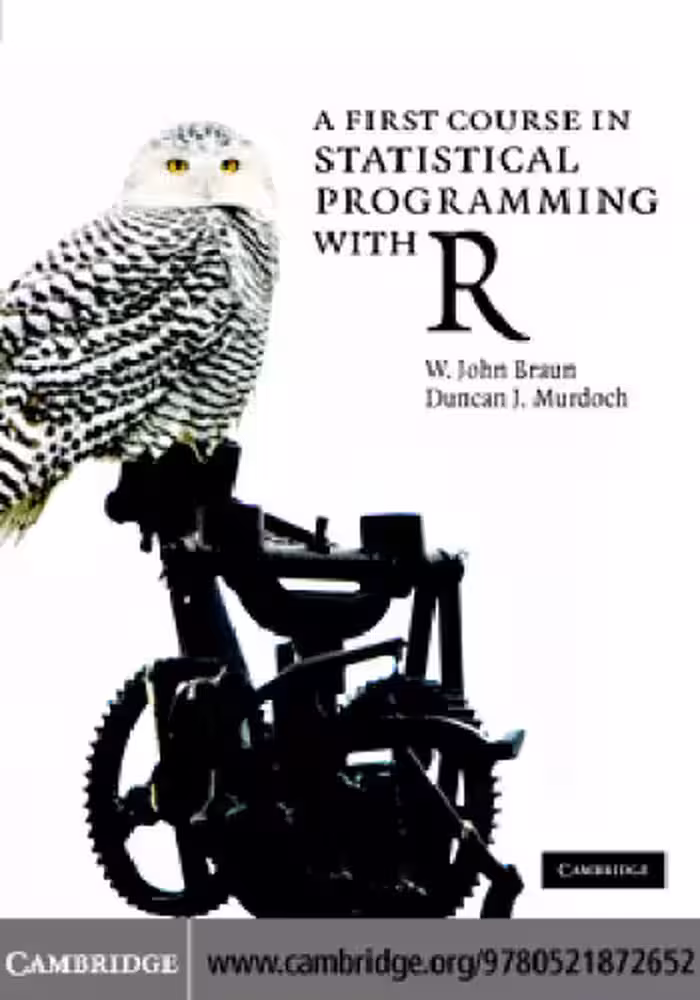 خرید و دانلود نسخه کامل کتاب A first course in statistical programming with R