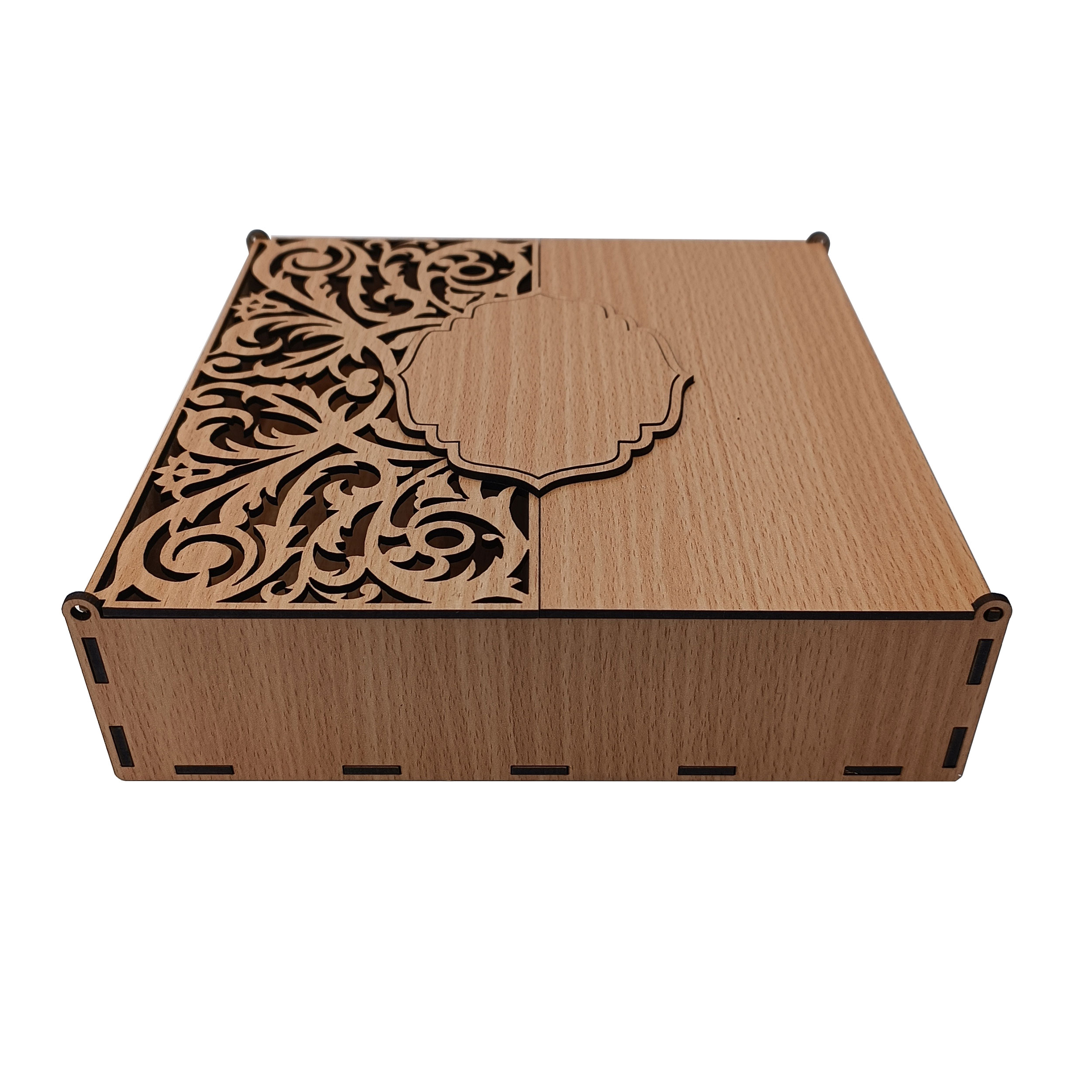 جعبه هدیه مدل گل و ترنج طرح تبریک روز تولد کد A1127-062121